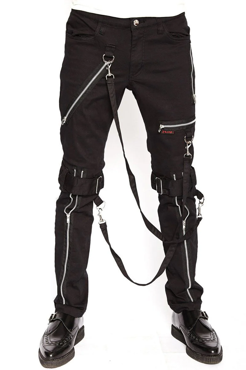 Tripp NYC Strap Zipper Bondage Pants [Black] - Image 7