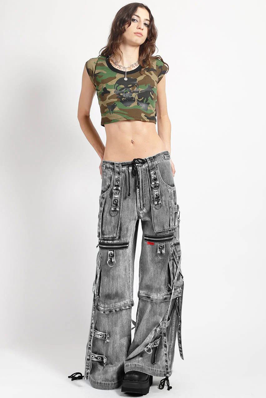 Tripp NYC X-Strap Pants [BLACK FOG WASH DENIM] - Image 7