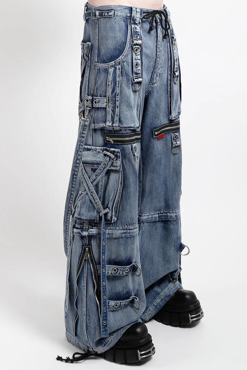 Tripp NYC X-Strap Pants [Blue-Fog Wash] - Image 2