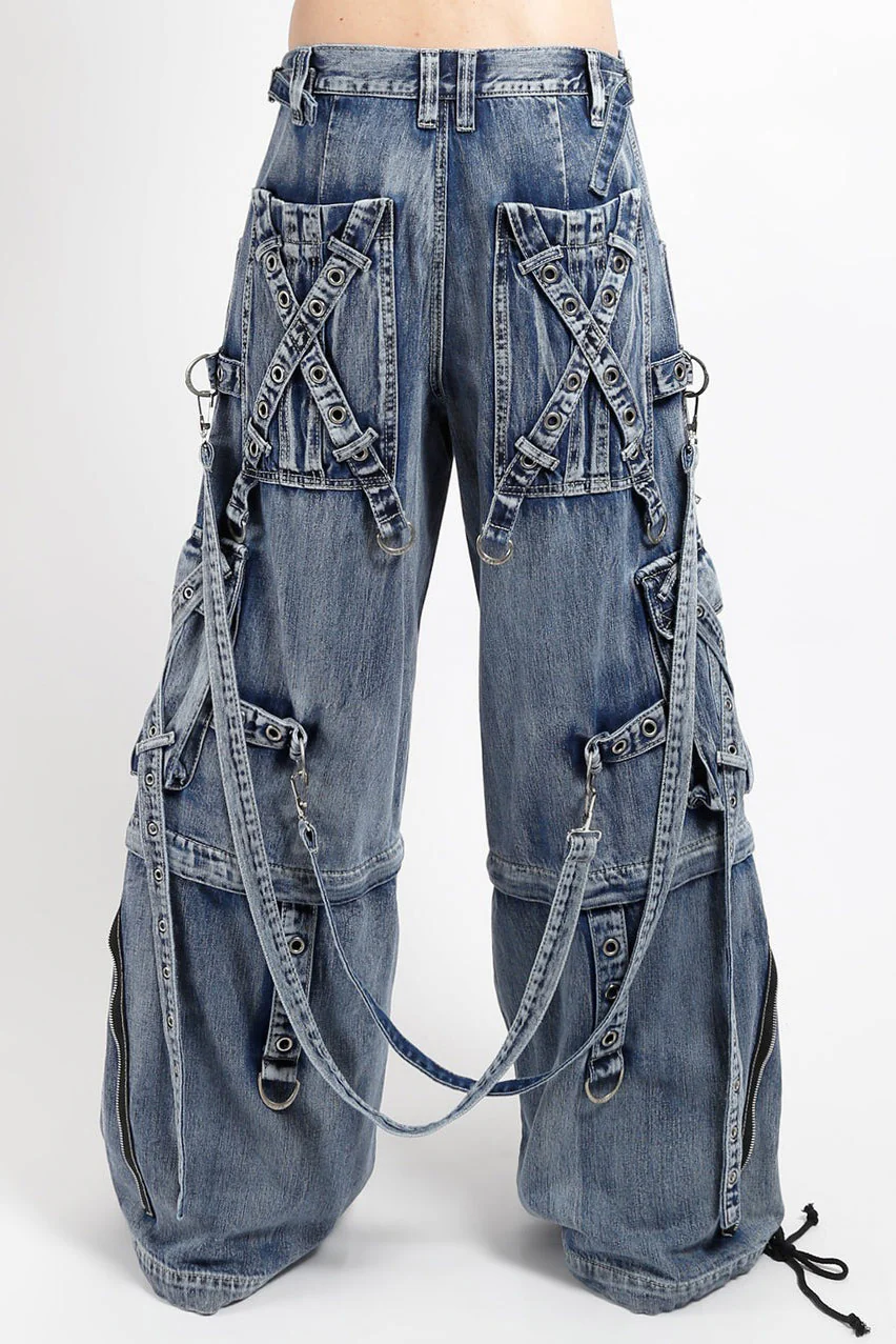 Tripp NYC X-Strap Pants [Blue-Fog Wash] - Image 7