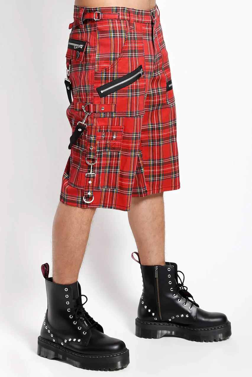 Tripp Punk Shorts [Red Plaid] - Image 4