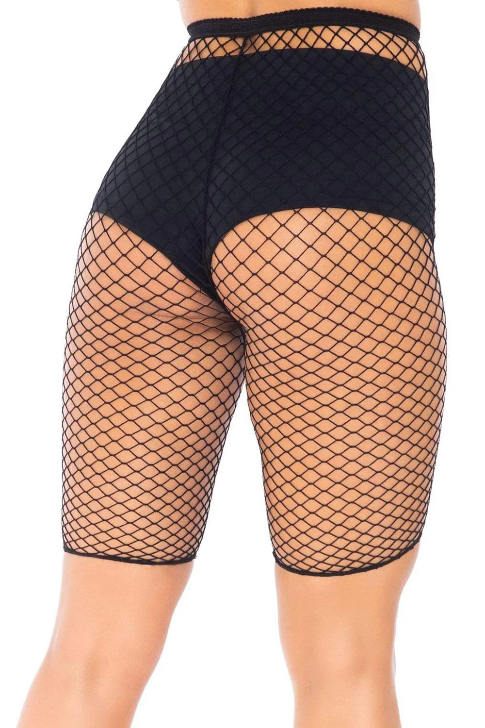 Troublemaker Fishnet Biker Shorts - Image 4