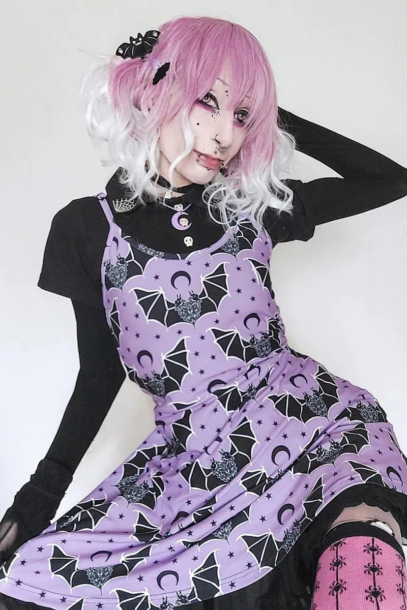 Two Headed Bat Skater Dress - Image 4