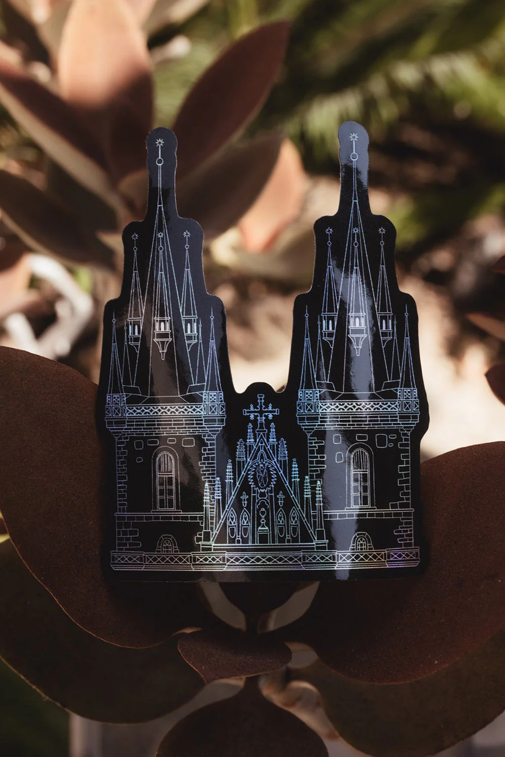 Tyn Cathedral Holographic Vinyl Sticker - Image 2