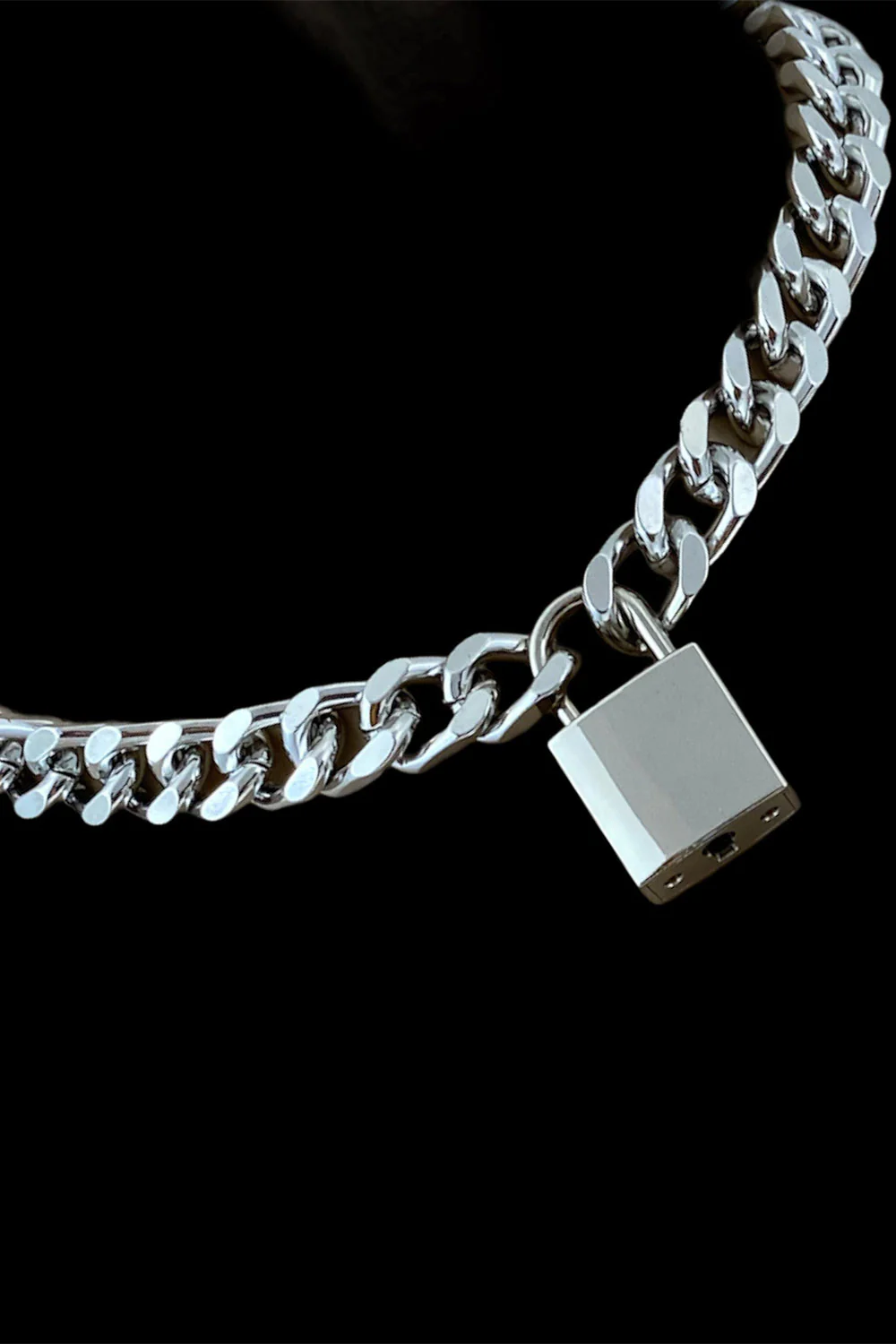 Unchained Necklace [Square Padlock] - Image 4