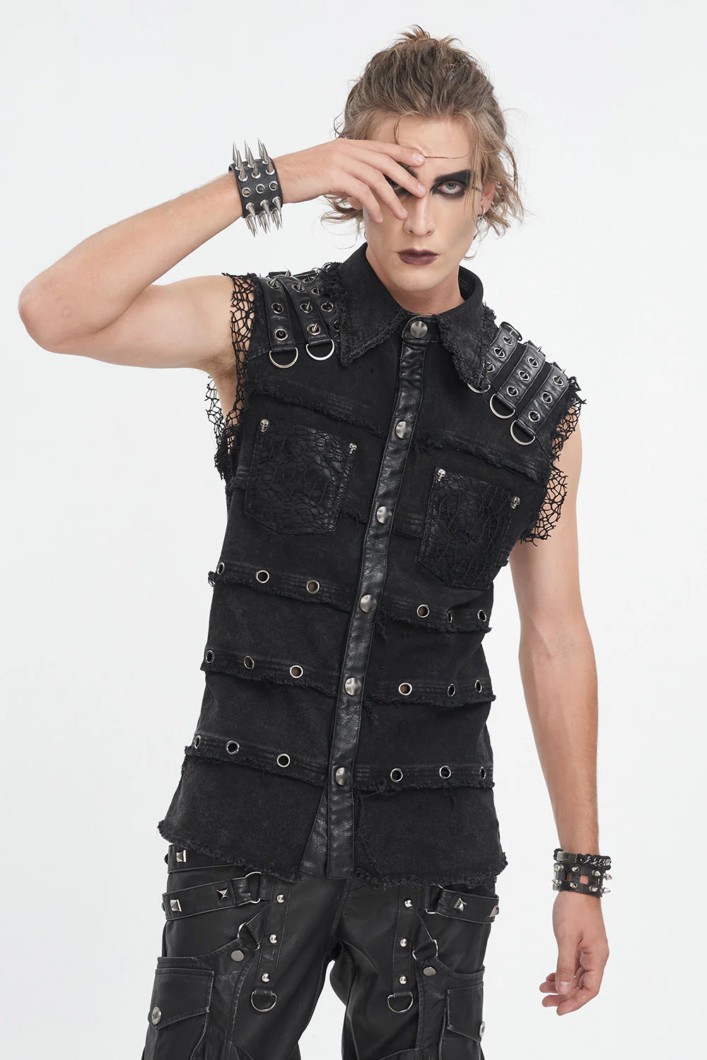 Undead Distressed Vest