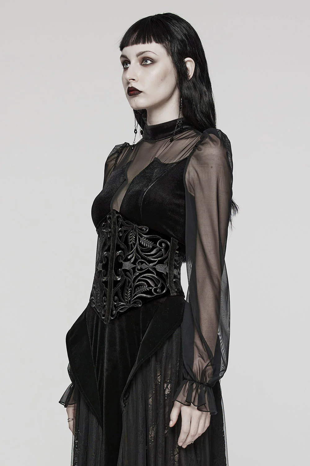 Underworld Underbust Corset [Black] - Image 6