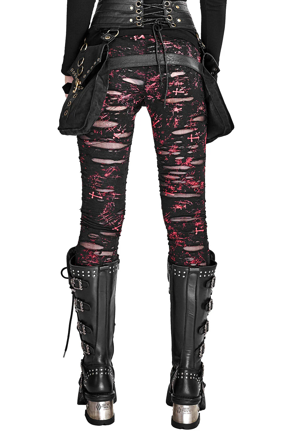 Unholy Punk Leggings [RED] - Image 3