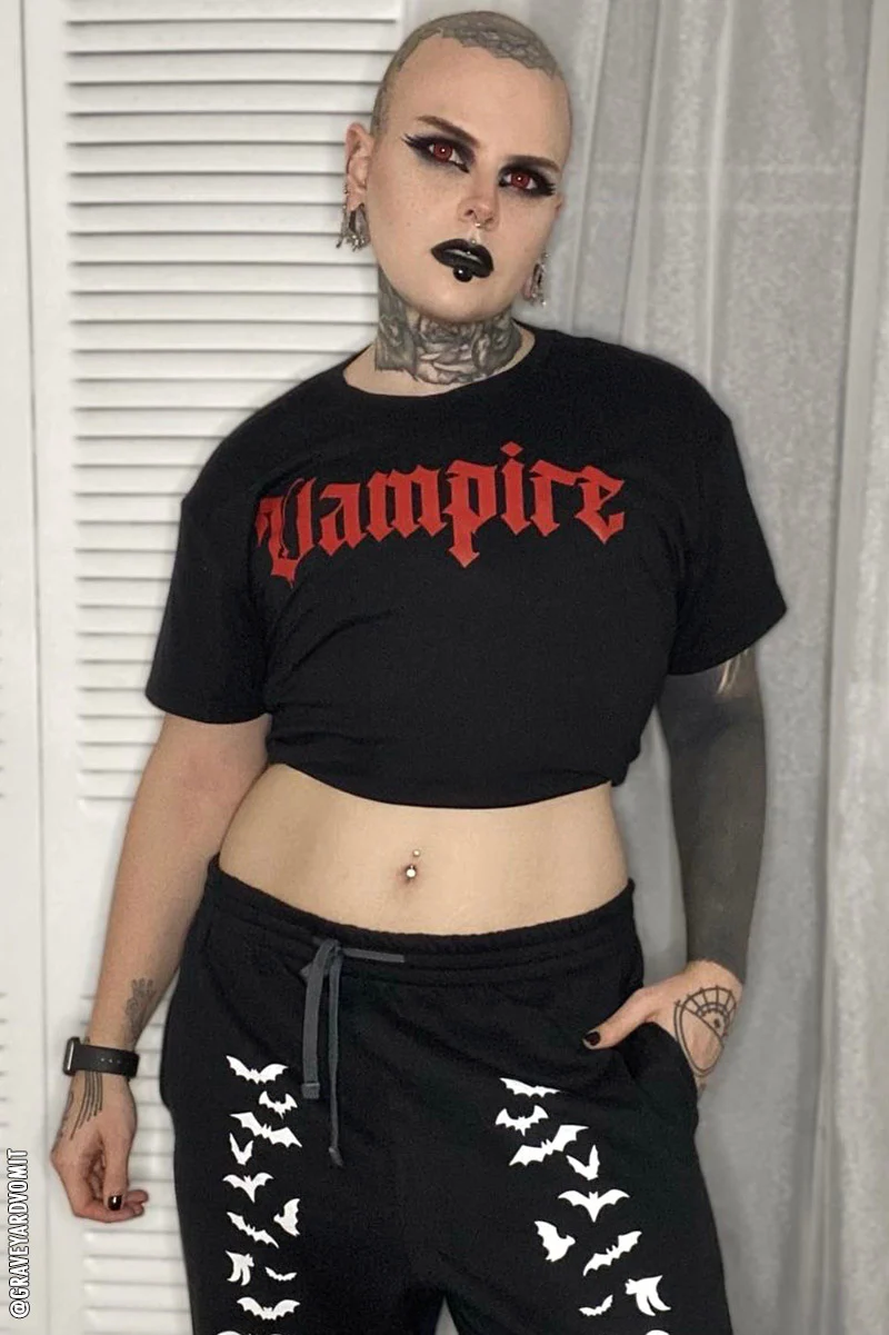 Vampire Bat Joggers [WHITE BATS] - Image 12