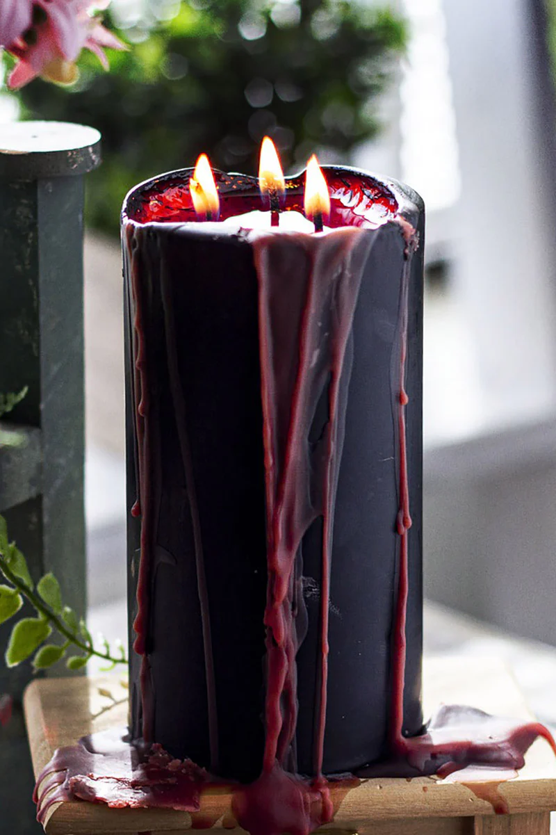 Vampire Tears Pillar Candle 6" Tall