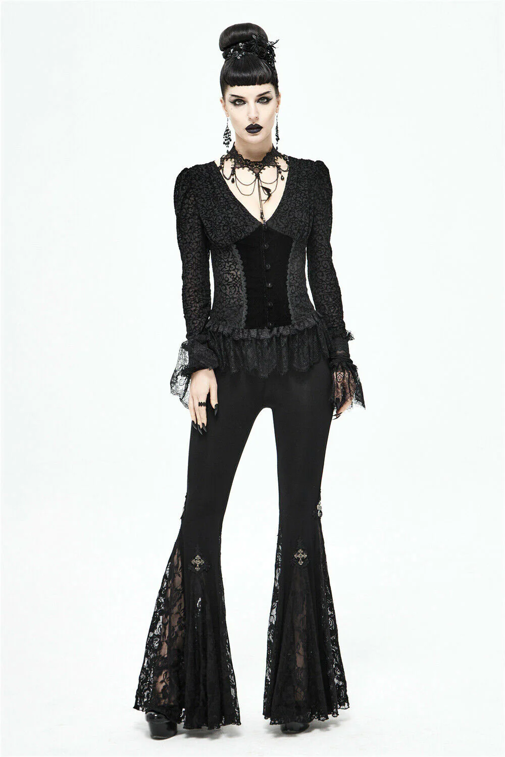 Vampiren Gothic Bell Bottoms - Image 6