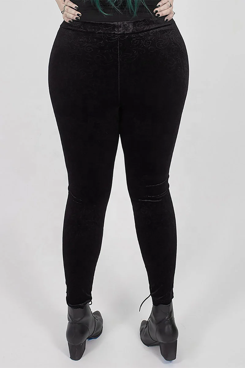 Velvet Silhouette Legings - Image 4