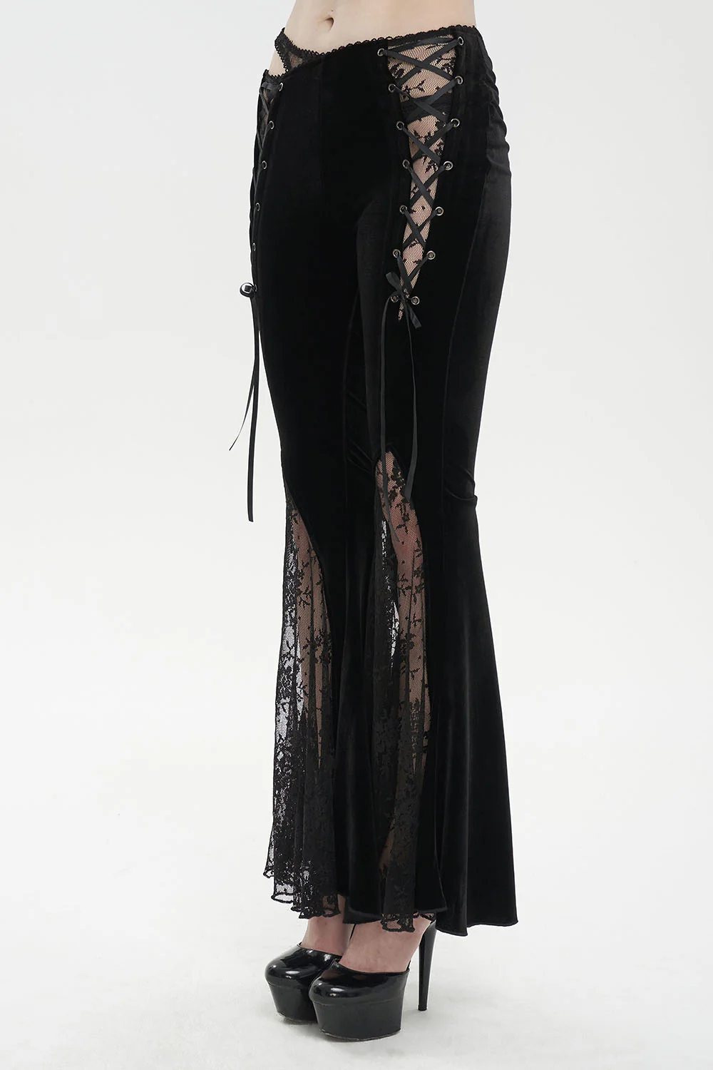 Versailles Velvet Lace-Up Pants - Image 6