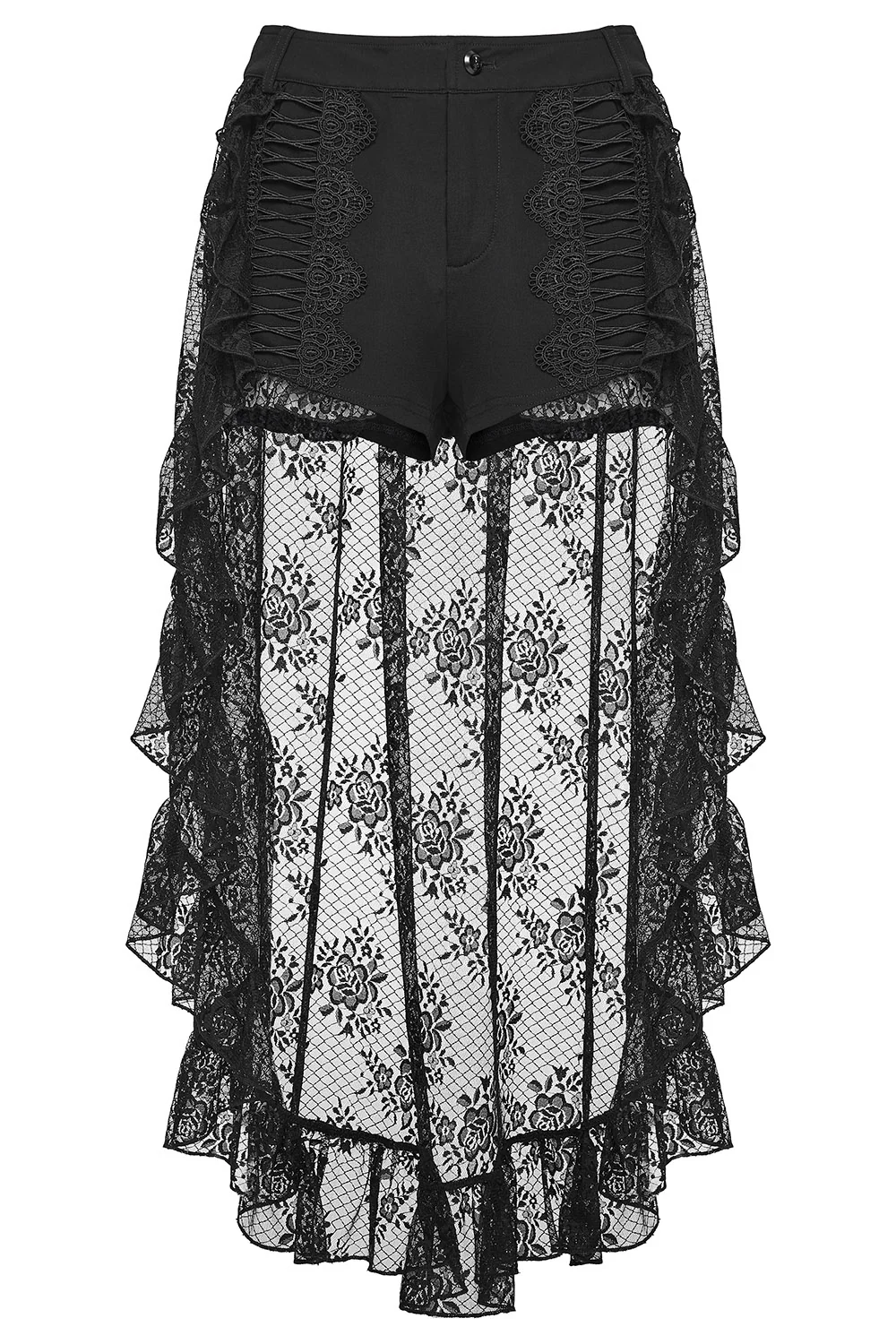 Victorian Gloom Shorts with Lace Skirt - Image 6