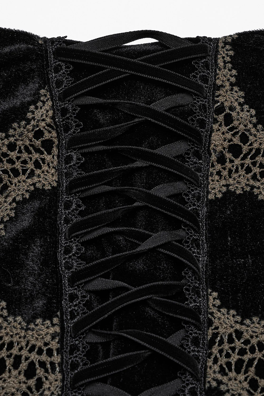 Victorian Shadows Embroidered Skirt [Black/Copper] - Image 10
