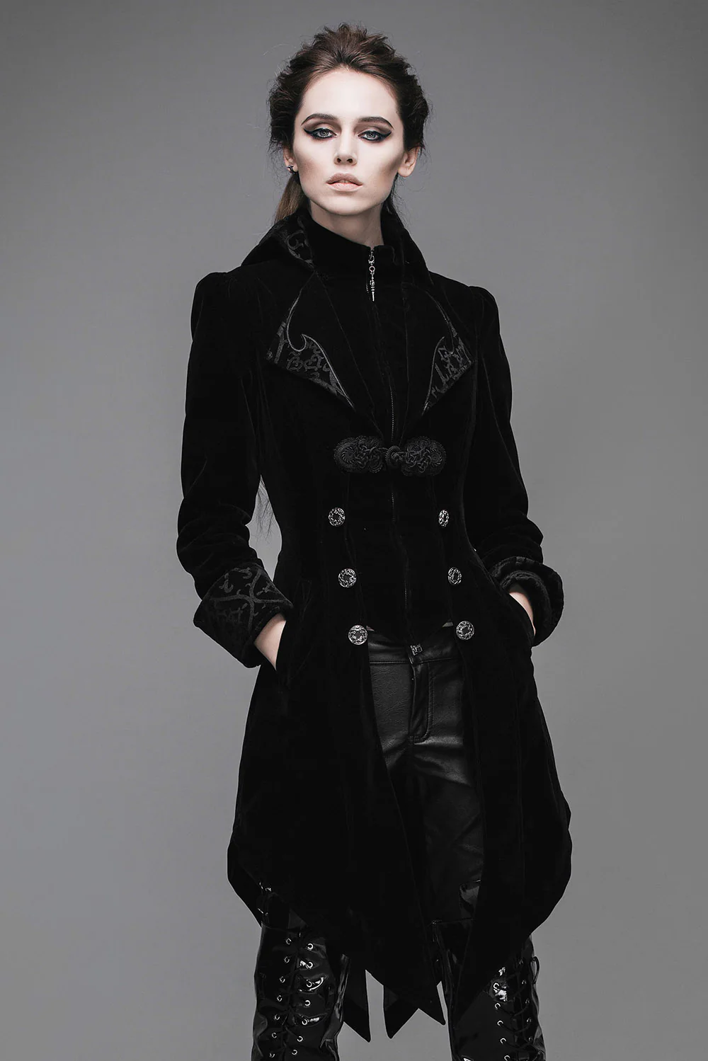 Victorian Vampress Coat [BLACK] - Image 6