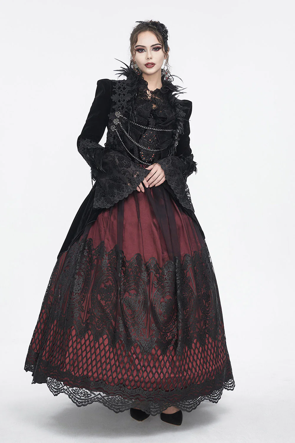 Vladimira Velvet Goth Jacket - Image 4