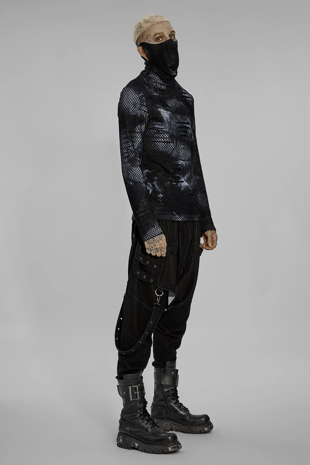 War Rig Bleached Top [BLACK/GREY] - Image 3