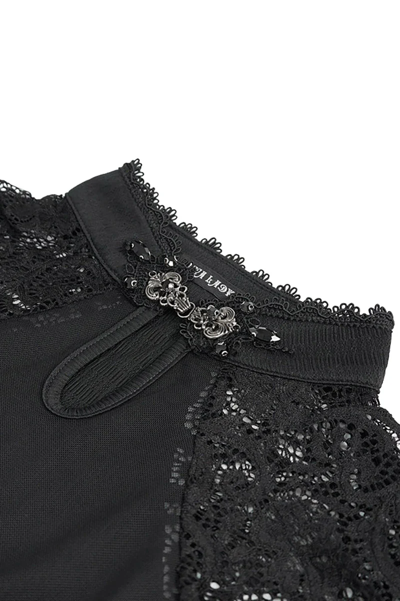 Weeping Widow Keyhole Blouse - Image 6