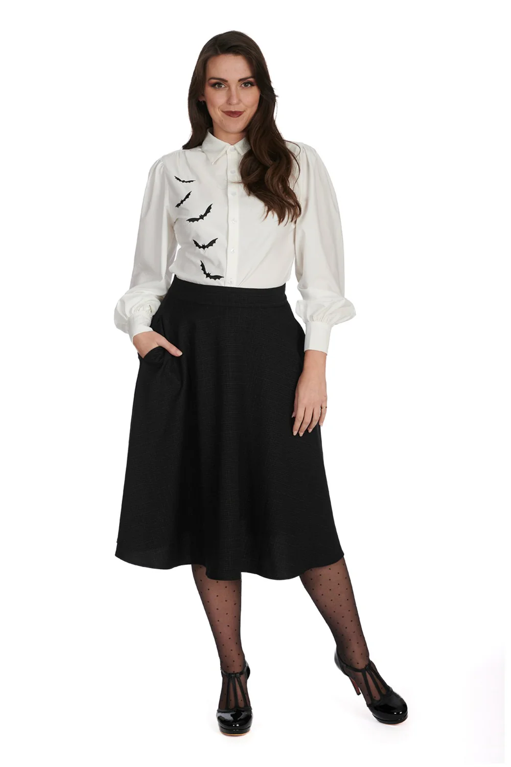 White Night Bat Blouse - Image 2