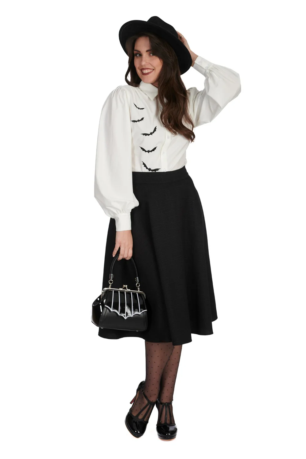 White Night Bat Blouse - Image 3