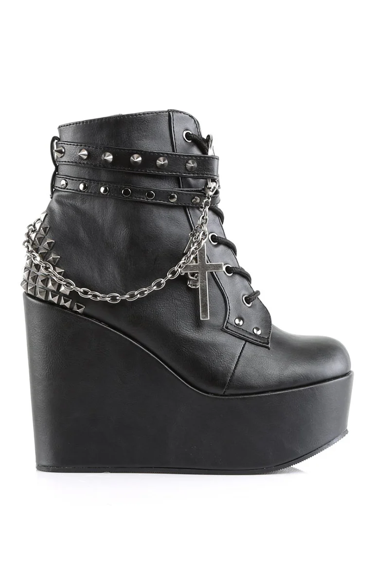Witches Wanted Wedge Boots [POISON-101 Platforms] - Image 3
